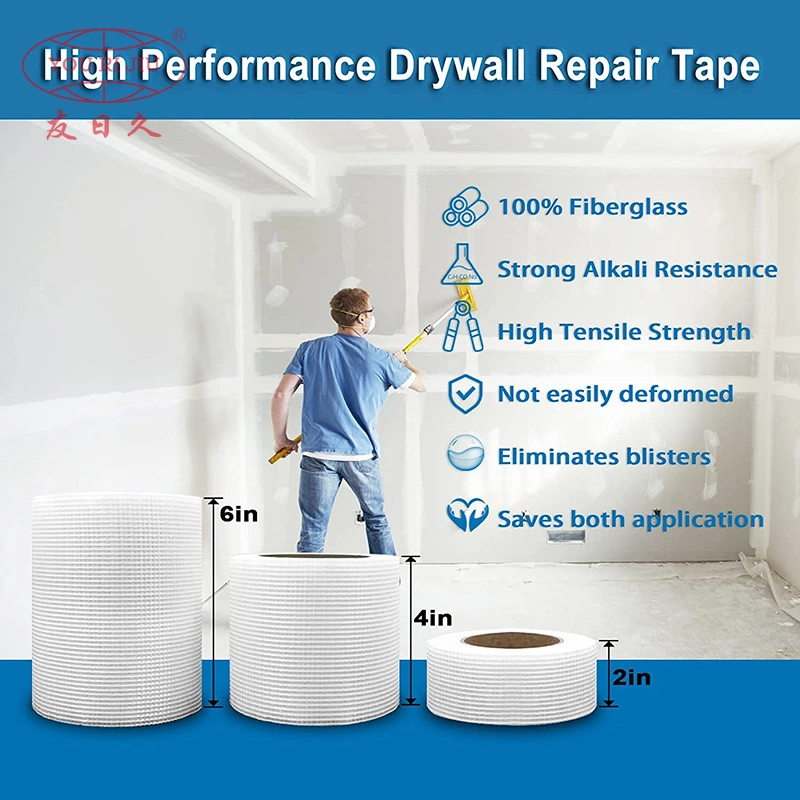 Yourijiu Repair Wall Cracks Strong Reinforced Drywall Joint Acrylic Self-Adhesive Fiberglass Mesh Tape